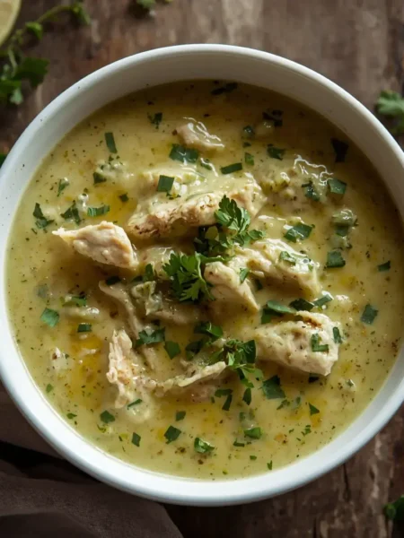 Caldo Verde com Frango Cremoso