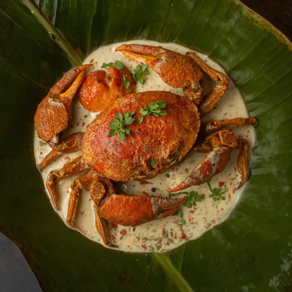 Caranguejo ao Leite de Coco Cremoso