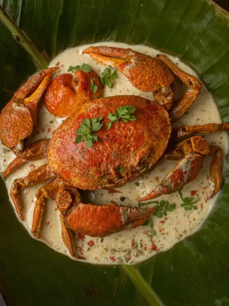 Caranguejo ao Leite de Coco Cremoso
