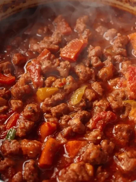 Carne Moída à Bolonhesa