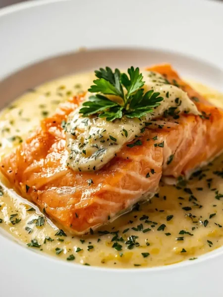 Salmão ao Molho de Alho