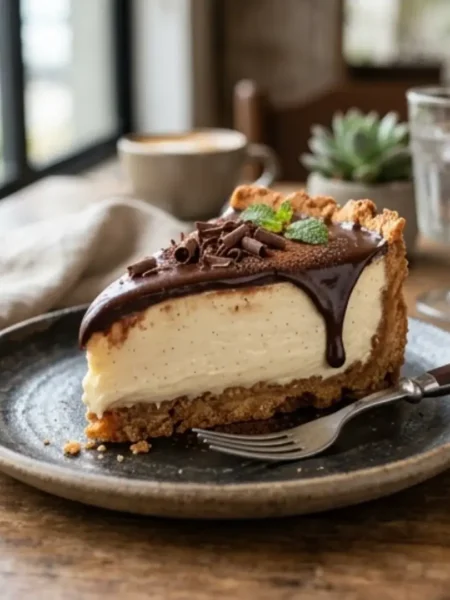 Torta Holandesa Cremosa com Base Crocante