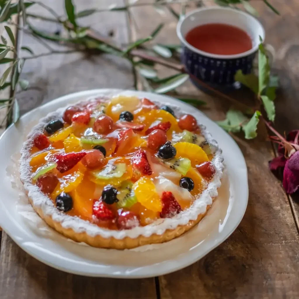 Torta de Frutas Tropicais