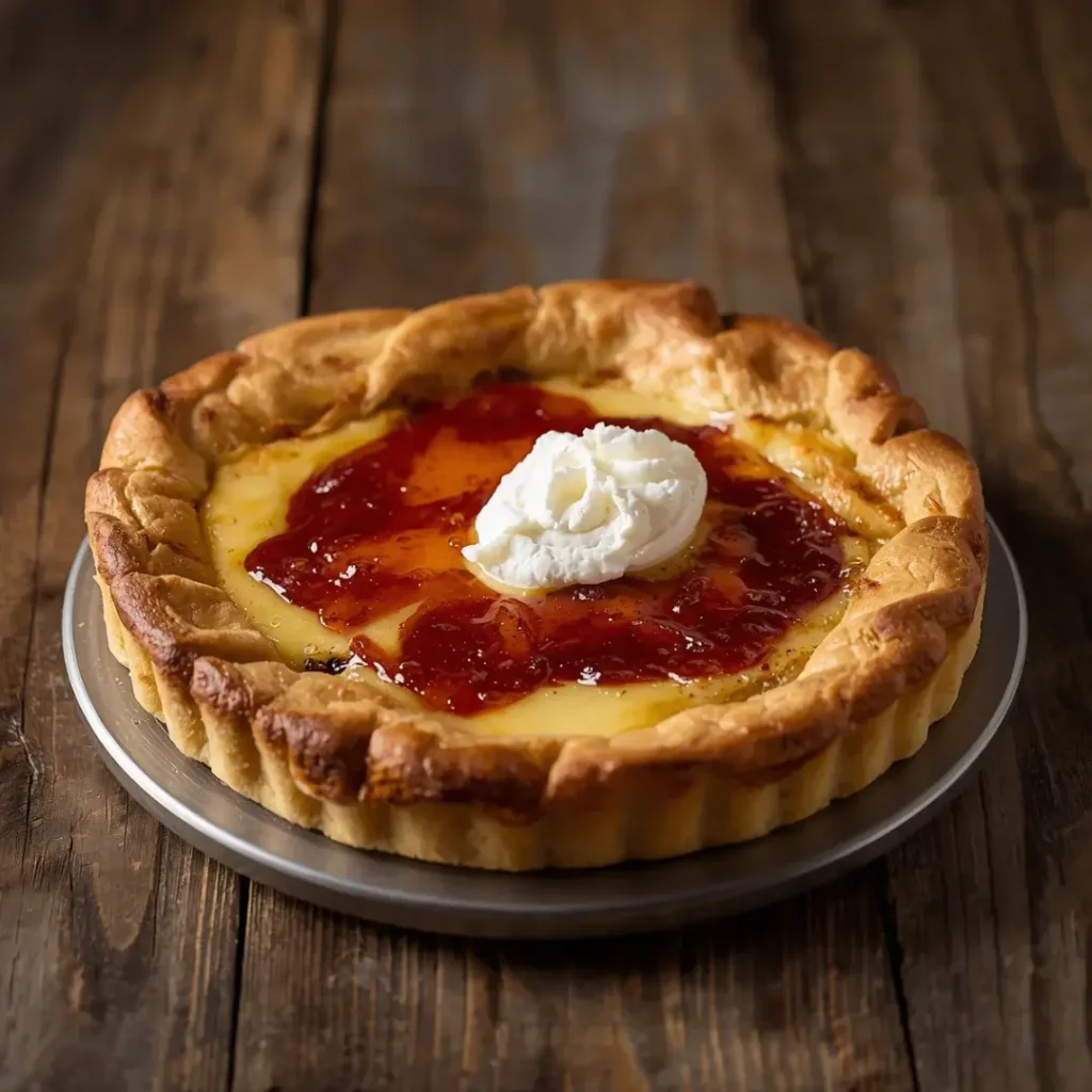 Torta de Ricota com Geleia Cremosa