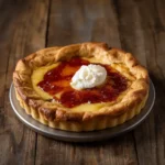 Torta de Ricota com Geleia Cremosa